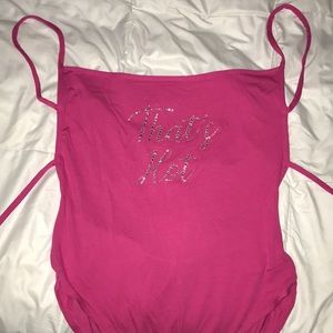 Paris Hilton x Boohoo “That’s Hot” Bodysuit